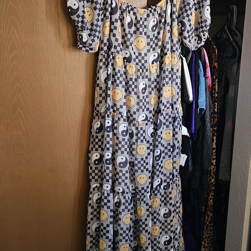 Dressed in LALA Black and Yellow Maxi Dress